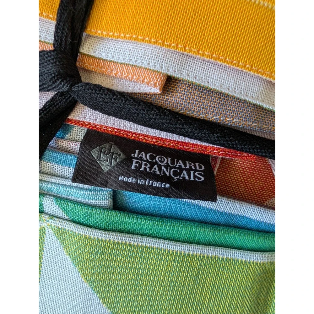 Le Jacquard Francais Origami Tablecloth Nwot Multicolor 100% Cotton 55 x 55